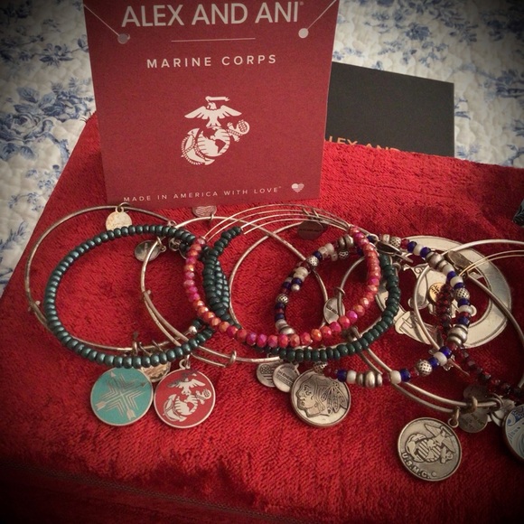 Alex & Ani Patriotic 4th of July Bangle stack! - Picture 5 of 7